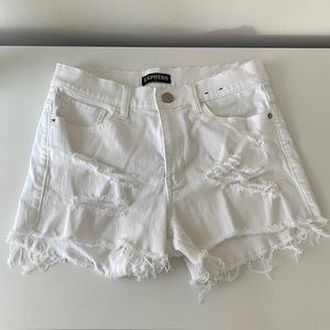 Shortie High Rise denim shorts